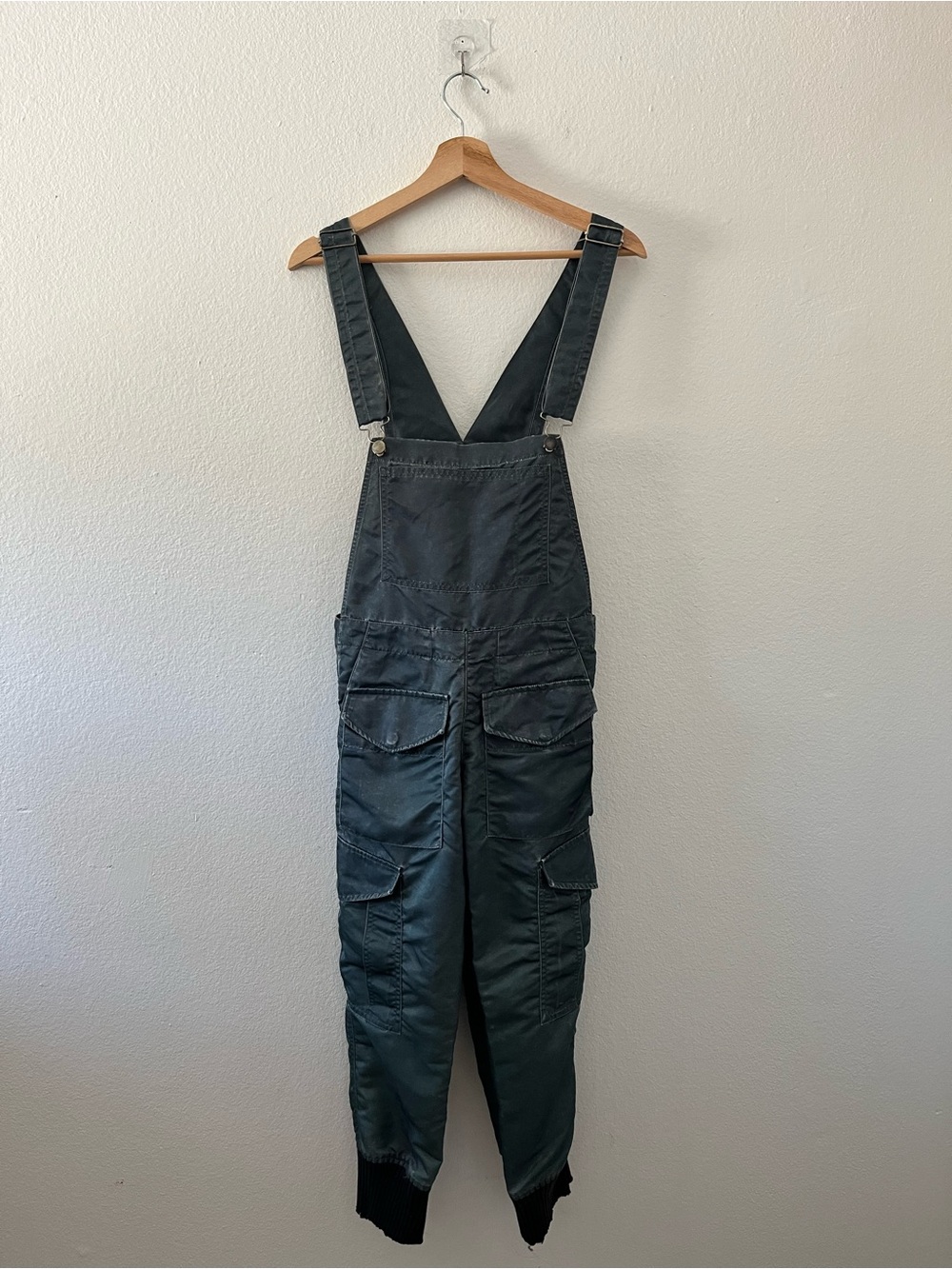 Greg Lauren Army Blue Grey Overalls Size  1 Small